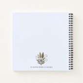 Notitieboek, bloemig, elegant, droom groot. notitieboek (Achterkant)