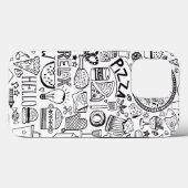 Notitieboek borden voor voedseldoedels Case-Mate iPhone case (Achterkant (horizontaal))