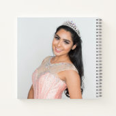 Notitieboek Bright Red Floral Quinceanera Guestboo (Achterkant)