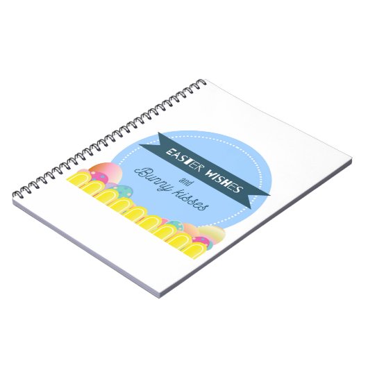 Notitieboek | 'Bunny kisses' schattig Pasen ontwer (Linkerzijde)