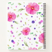 Notitieboek cadeau met Waterverf bloesems voor doc (Achterkant)