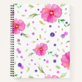 Notitieboek cadeau met Waterverf bloesems voor doc (Voorkant)