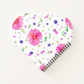 Notitieboek cadeau met Waterverf Floral Art (Achterkant)