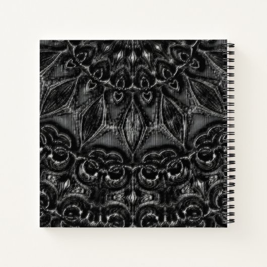 Notitieboek Charcoal Mandala (Achterkant)