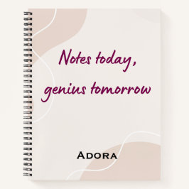 Notitieboek Citaten – “Notities Vandaag, Genie Mor