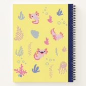 Notitieboek Cute Axolotl Patroon (Achterkant)