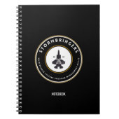 Notitieboek dark logo (Voorkant)