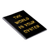 Notitieboek - De wereld is je oester (Rechterzijde)