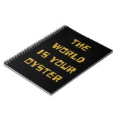 Notitieboek - De wereld is je oester (Linkerzijde)