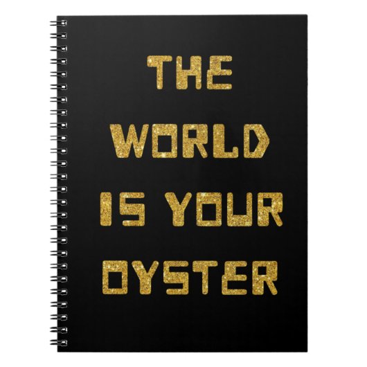 Notitieboek - De wereld is je oester (Voorkant)