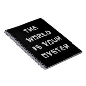 Notitieboek - De wereld is je oester (Rechterzijde)