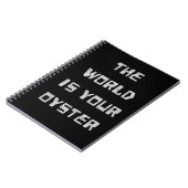 Notitieboek - De wereld is je oester (Linkerzijde)