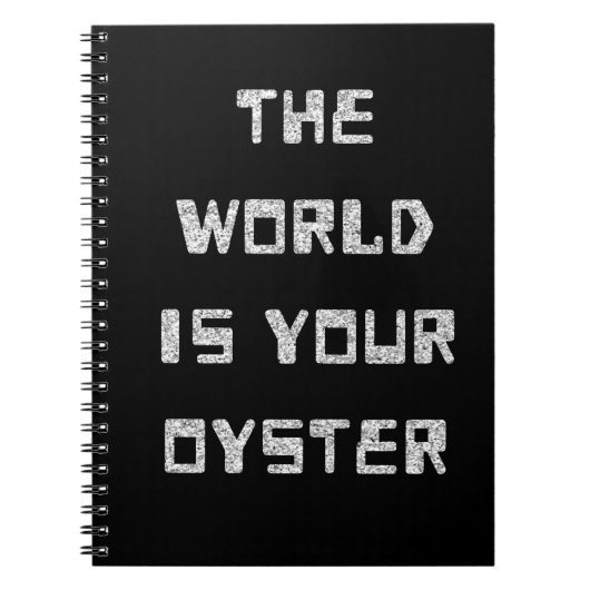 Notitieboek - De wereld is je oester (Voorkant)