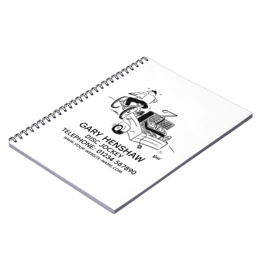 Notitieboek Disk Jockey (Linkerzijde)