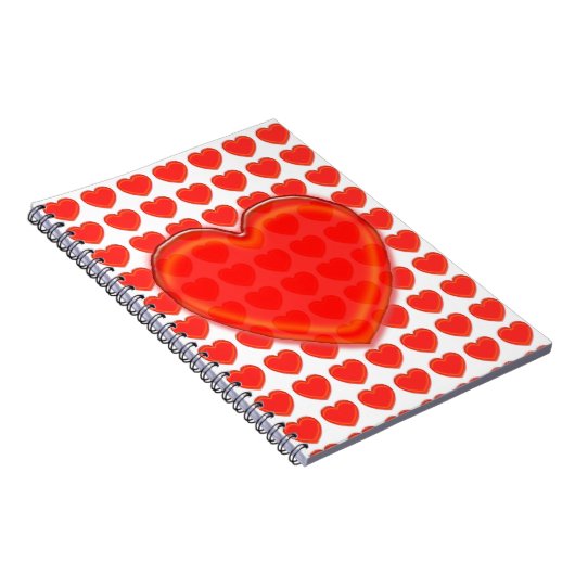 Notitieboek - Drie dimensionale harten (Rechterzijde)