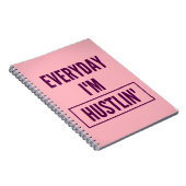 Notitieboek: Elke dag ben ik Hustlin. Notitieboek (Rechterzijde)