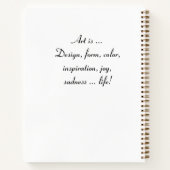 Notitieboek - Geel bloemetjeszakboek (Achterkant)