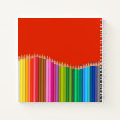 Notitieboek gekleurd Pencils Personalized Sketchbo (Achterkant)