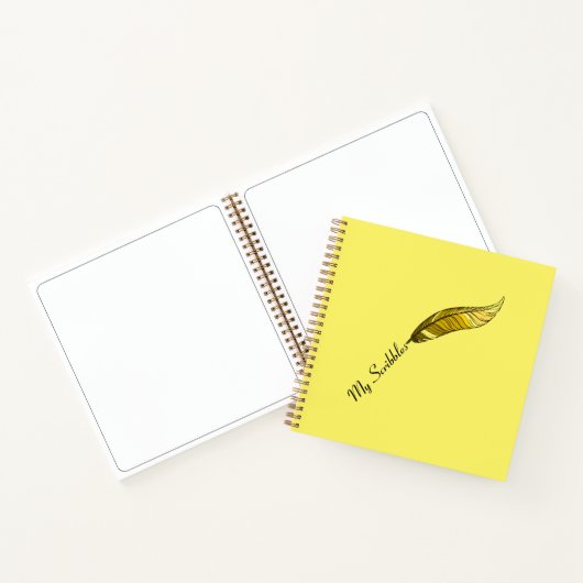 Notitieboek - Gele Veerpen (Binnen)