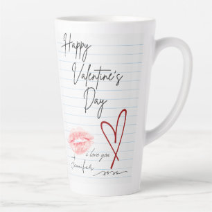 Notitieboek Gelukkige Valentijnsdag Latte Mok