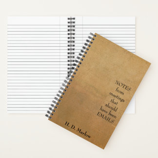 Notitieboek, gepersonaliseerde look en leuke quot notitieboek