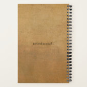 Notitieboek, gepersonaliseerde  look en leuke quot notitieboek (Achterkant)