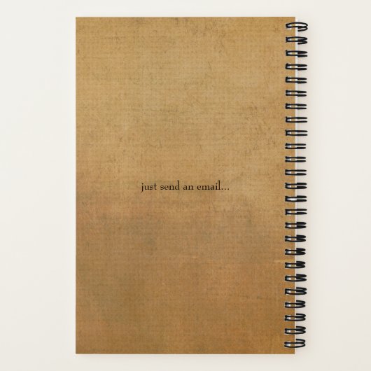 Notitieboek, gepersonaliseerde  look en leuke quot notitieboek (Achterkant)