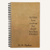 Notitieboek, gepersonaliseerde  look en leuke quot notitieboek (Voorkant)