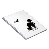 Notitieboek - Geschrokken Zwarte Kat (Rechterzijde)