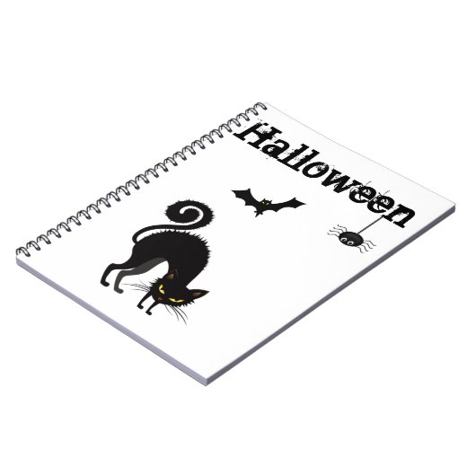 Notitieboek - Gesleept ontwerp voor zwarte kat 2 (Linkerzijde)