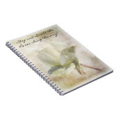 Notitieboek getextureerd wit rozen (Rechterzijde)