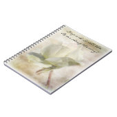 Notitieboek getextureerd wit rozen (Linkerzijde)