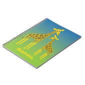 notitieboek Giraffe (Linkerzijde)