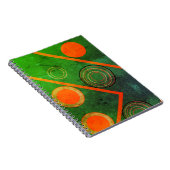 notitieboek, groen ontwerp notitieboek (Rechterzijde)