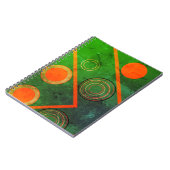 notitieboek, groen ontwerp notitieboek (Linkerzijde)