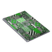 Notitieboek groen patchwork (Rechterzijde)