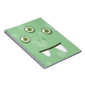 Notitieboek Groene Monster Face (Rechterzijde)