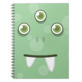 Notitieboek Groene Monster Face (Voorkant)