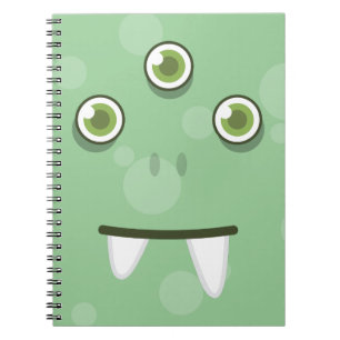 Notitieboek Groene Monster Face