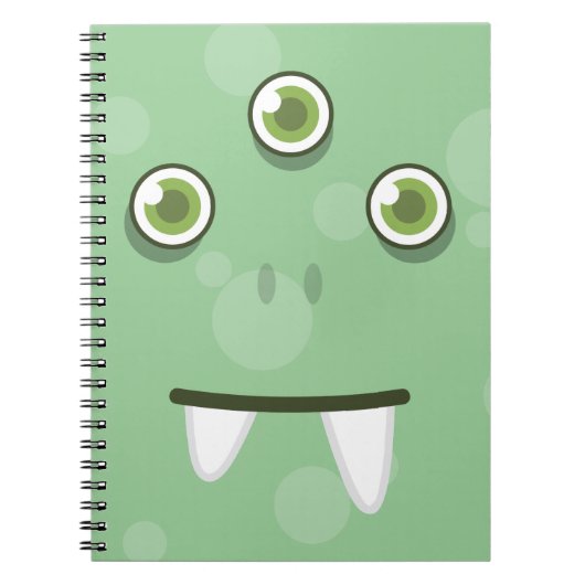 Notitieboek Groene Monster Face (Voorkant)