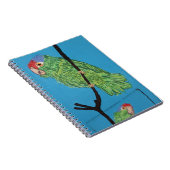 notitieboek groene papegaai (Rechterzijde)