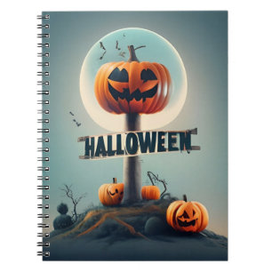 Notitieboek Halloween pompoenen
