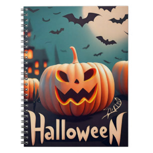 Notitieboek Halloween pompoenen