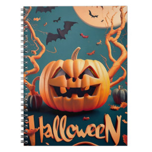 Notitieboek Halloween pompoenen