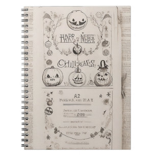 notitieboek Halloween vintage