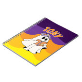 Notitieboek hallowen spook geschenk voor jongen (Linkerzijde)