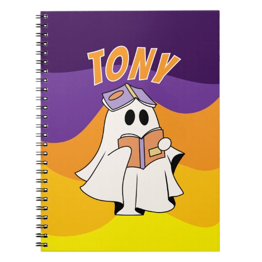 Notitieboek hallowen spook geschenk voor jongen (Voorkant)