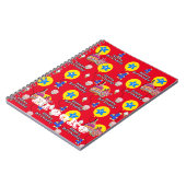 Notitieboek, Happy 4th Birthday Notes Red Notitieboek (Linkerzijde)