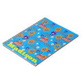 Notitieboek,  Happy 6th Verjaardag Notities Blauw Notitieboek (Linkerzijde)