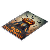 Notitieboek happy Halloween pompoenen (Linkerzijde)